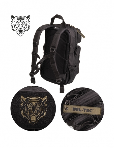 ComprarMochila Táctica Militar Infantil MilTec US Assault Kids 14 Litros Negra