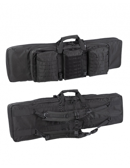 Funda Táctica para 2 Rifles MilTec Double Negra