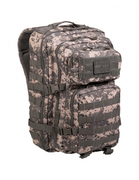 Mochila Táctica Militar MilTec US Assault LG 36 Litros AT Digital con Velcro Frontal
