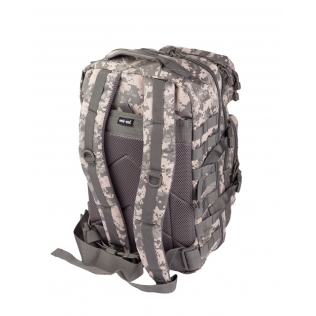 Mochila Táctica Militar MilTec US Assault LG 36 Litros AT Digital con Velcro Frontal 2