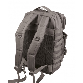 Mochila Táctica Militar MilTec US Assault LG 36 Litros Urban Grey con Velcro Frontal 2