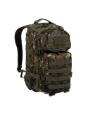 Mochila Táctica Militar MilTec US Assault SM 20 Litros Flecktarn con Velcro