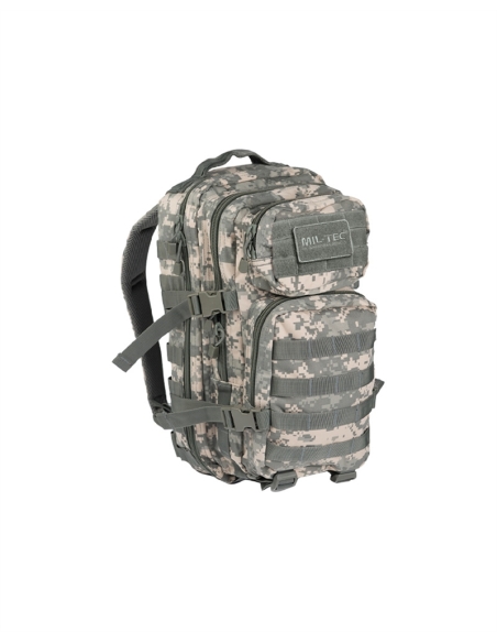 Mochila Táctica Militar MilTec US Assault SM 20 Litros AT Digital con Velcro Frontal