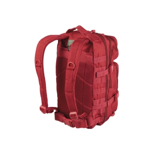 Mochila Táctica Militar MilTec US Assault SM 20 Litros Roja con Velcro Frontal 2