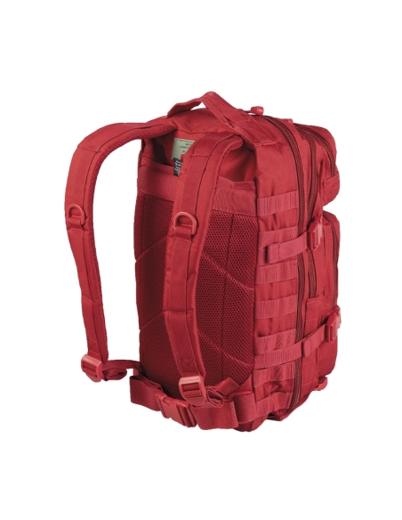 ComprarMochila Táctica Militar MilTec US Assault SM 20 Litros Roja con Velcro Frontal