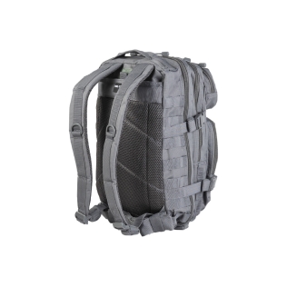 Mochila Táctica Militar MilTec US Assault SM 20 Litros Urban Grey con Velcro Frontal 2