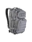 Mochila Táctica Militar MilTec US Assault SM 20 Litros Urban Grey con Velcro Frontal