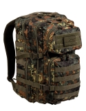 Mochila Táctica Militar MilTec US Assault LG 36 Litros Flecktarn con Velcro Frontal