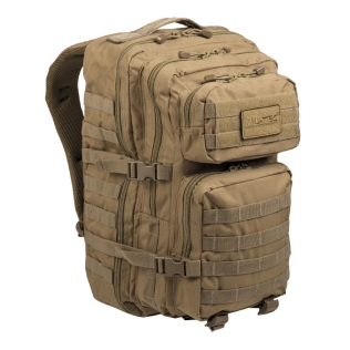 Mochila Táctica Militar MilTec US Assault LG 36 Litros Coyote  con Velcro Frontal