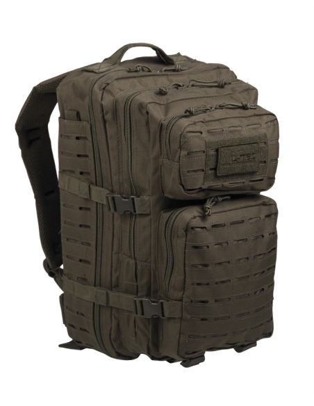 Mochila Táctica Militar MilTec US Assault LG 36 Litros Laser Cut Verde
