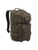 Mochila Táctica Militar MilTec Us Assault SM 20 Litros Laser Cut Verde con Velcro Frontal