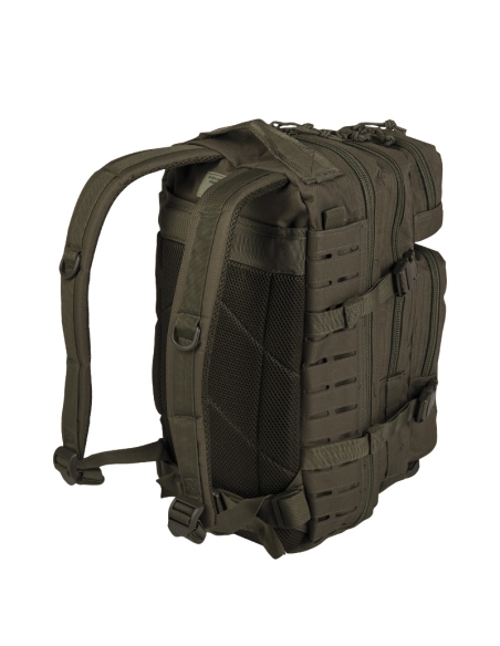 ComprarMochila Táctica Militar MilTec Us Assault SM 20 Litros Laser Cut Verde con Velcro Frontal