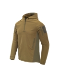 Sudadera Táctica Helikon-Tex Range Hoodie Coyote y Adaptive Green