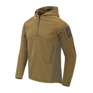 Sudadera Táctica Helikon-Tex Range Hoodie Coyote y Adaptive Green