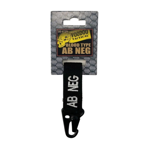 Llavero Grupo Sanguineo AB-NEG VOODOO TACTICAL