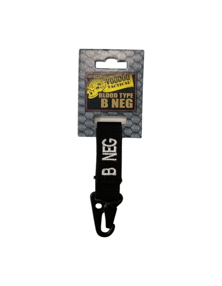 Llavero Grupo Sanguíneo B-NEG VOODOO TACTICAL