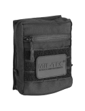 Bolsa Multiusos con Velcro Frontal Negra MILTEC