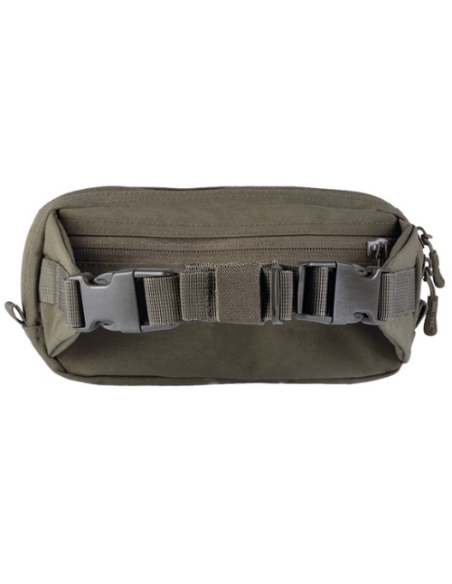 Riñonera Fanny Pack Laser Cut Verde MilTec por detrás.