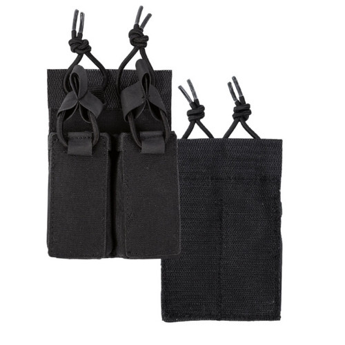 Portacargador Doble de pistola MilTec Negro