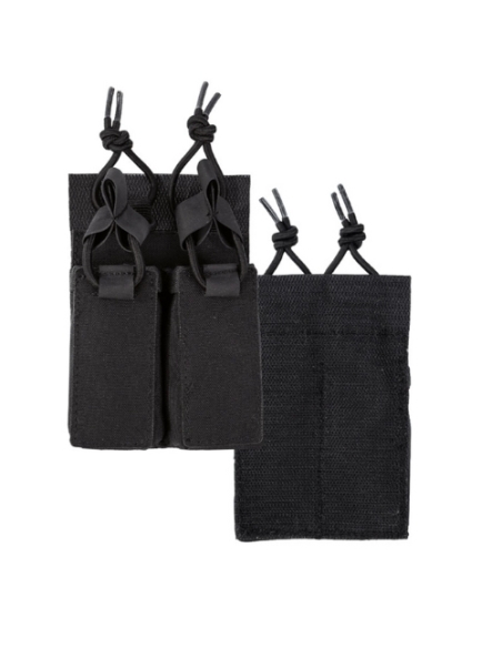 Portacargador Doble de pistola MilTec Negro