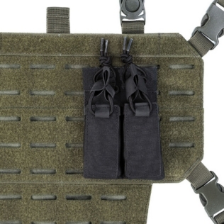 Portacargador Doble de pistola MilTec Negro 2