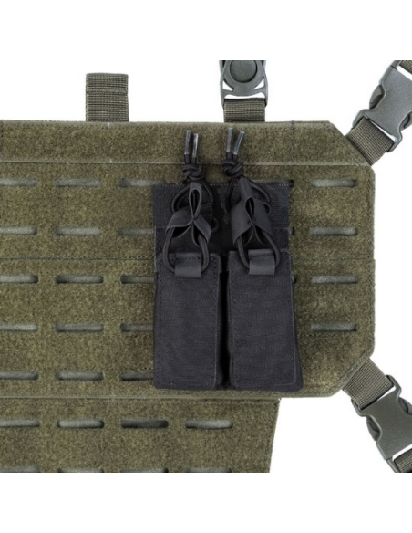 Portacargador Doble de pistola MilTec Negro