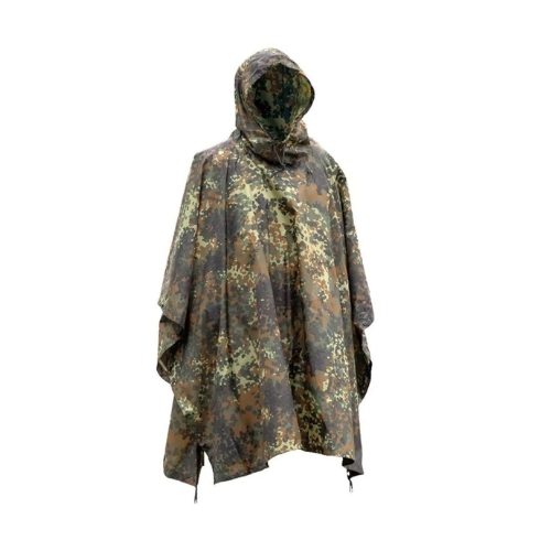 Poncho Militar para Lluvia MILTEC Ripstop Flecktarn
