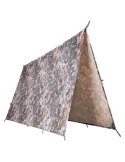 Refugio improvisado de lona 3x3m Tarp MilTec Camuflaje WASP Z1B
