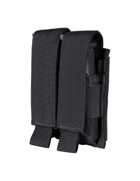 Portacargador Molle Doble de pistola MilTec Negro