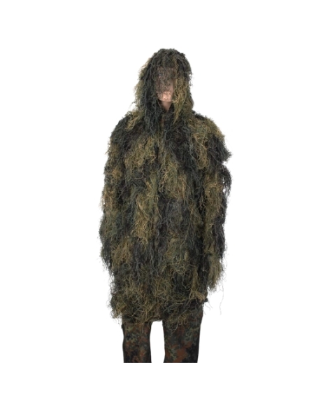 Parka de camuflaje Ghillie MILTEC Resistente al Fuego Woodland