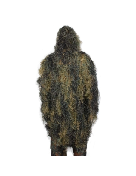 Parka de camuflaje Ghillie MILTEC Resistente al Fuego Woodland