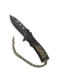 Navaja Paracord MILTEC con Pedernal en CAMO