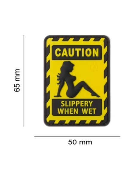 Parche de Goma 3D SLIPPERY WHEN WET JTG