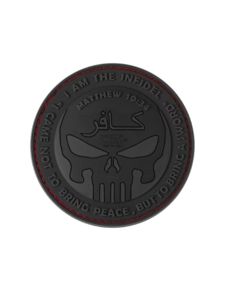 Parche de Goma 3D THE INFIDEL PUNISHER BLACK OPS JTG