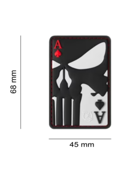 Parche de Goma 3D PUNISHER ACE OF SPADES JTG