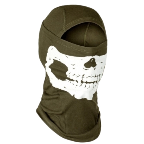 Pasamontañas Balaclava Calavera Invader Gear Verde Oliva