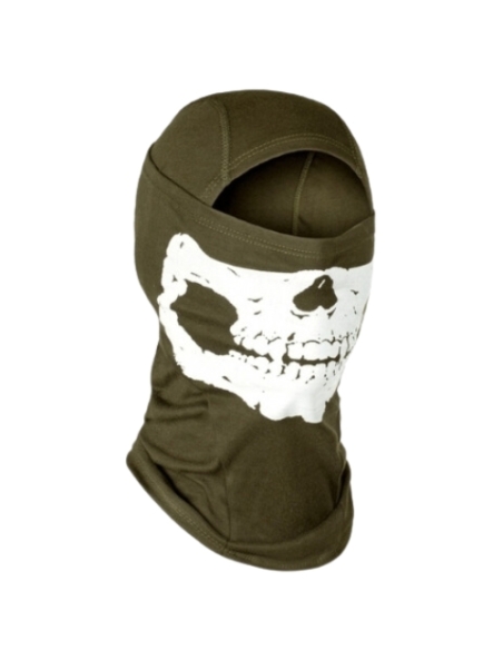 Pasamontañas Balaclava Calavera Invader Gear Verde Oliva