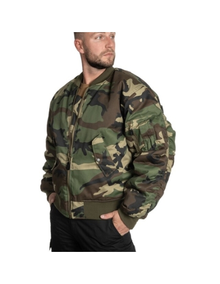 Cazadora Bomber MILTEC US MA1 Woodland