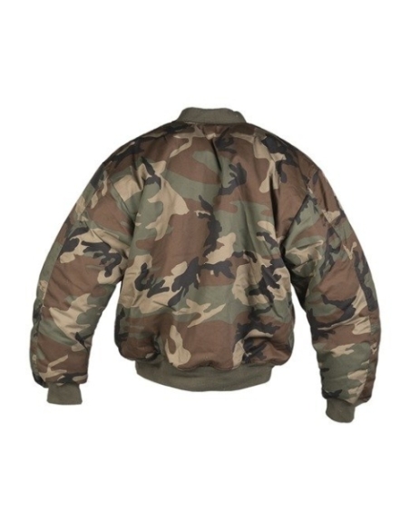 Cazadora Bomber MILTEC US MA1 Woodland