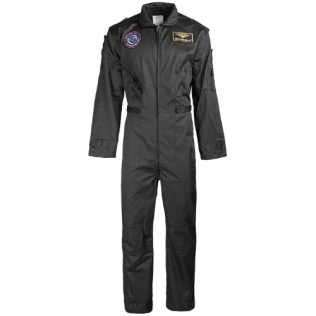Mono de Aviador MILTEC US Negro con Parches