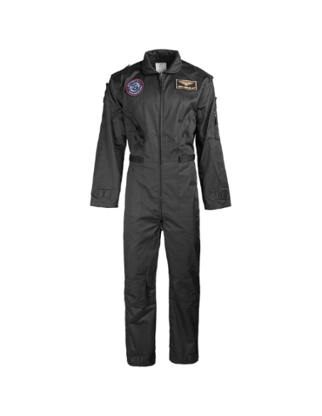 Mono de Aviador MILTEC US Negro con Parches